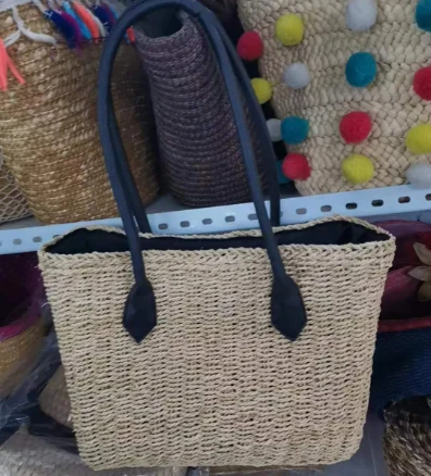 Papírová ručně tkaná čtvercová taška žen