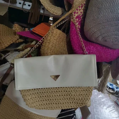 Velká velikost ručně vyráběné ženské plážové tašky