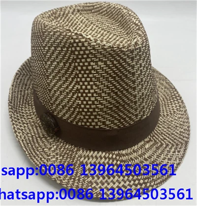 Boho slaměný klobouk s krátkým okrajem