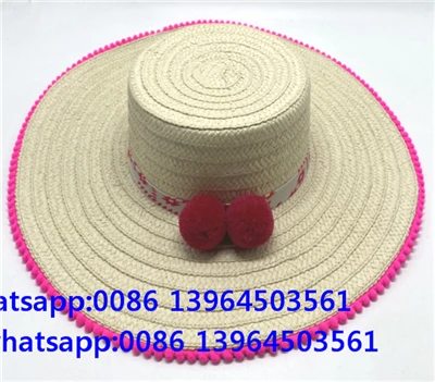 Bílá dívka Beach Sun Hat Party Hat
