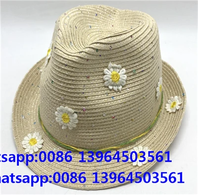 Květina béžové barevné skvrny Fedora Beach Hat
