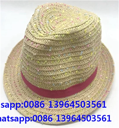 Barevný slaměný papír Fedora Sun klobouk