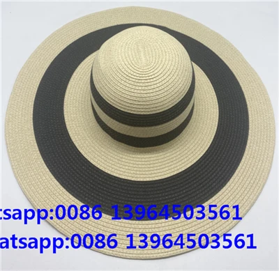 Letní dámské klobouky se širokým okrajem poddajné slaměné slunce
