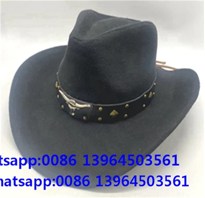 Černá Vintage čepice Fedora pro muže