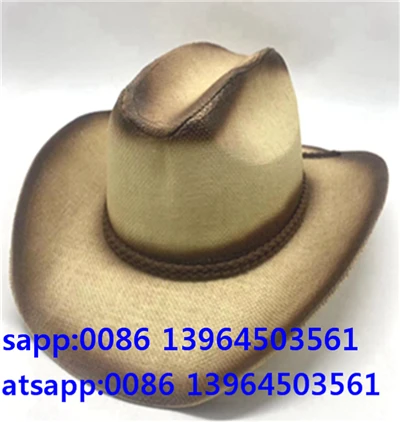 Trendy Tan Two Tones Cowboy Klobouk